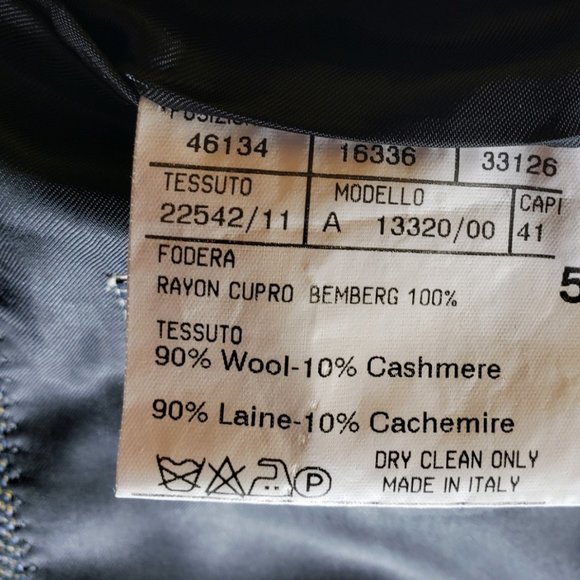 Canali S/C Gray -Herringbone 3Btn Wool/Cashmere Blend - Picture 9 of 13